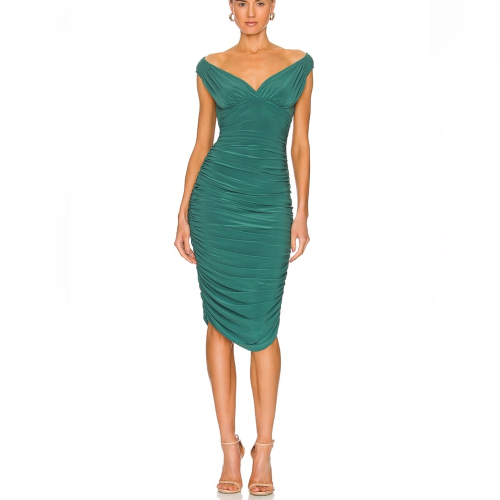 × REVOLVE Tara Dress in Mountain Green